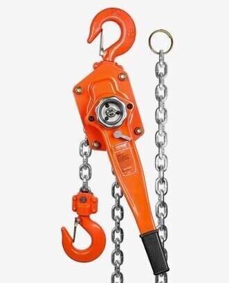 VEVOR Manual Lever Chain Hoist, 6 Ton/Loft 6600 lbs Capacity 20 FT Come Along, G80 Galvanized Carbon Steel with Weston Double-Pawl Brake, Auto Chain Leading & 360&deg; Rotation Hook, for Garage Factory Dock New $299