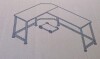 Weehom Reversible L Shaped Computer Desk, Large Corner Computer Gaming Desks for Home Office, Sturdy PC Laptop Workstation Wooden Table with Lots of Leg Room and Surface Top Space New In Box $299 - 2