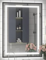 Basics by Wayfair&trade; 28" x 36" UL Certified Front & Back LED Anti-Fog Tempered Glass Framed Bathroom/Vanity Mirror New In Box $399