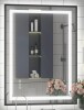 Basics by Wayfair&trade; 28" x 36" UL Certified Front & Back LED Anti-Fog Tempered Glass Framed Bathroom/Vanity Mirror New In Box $399