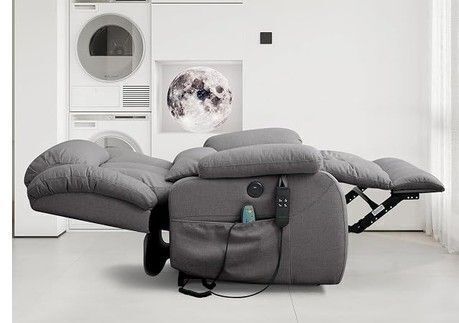 CocoLHome Infinite Position Dual Motor Power Lift Chair Lay-Flat Recliner New $999