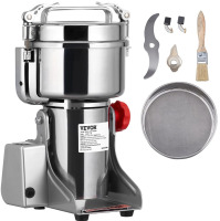 VEVOR 2500g Electric Grain Mill Grinder, 3750W High-Speed Commercial Spice Grinders, Stainless Steel Swing Type Pulverizer Powder Machine, for Spices Cereals Dry Grains Coffee Corn Pepper New In Box $299