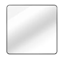 Huovtr Black 30 in W x 30 in. H Classic Square Bathrrom Mirror for Wall New In Box $299