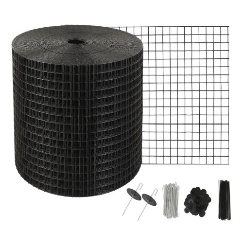 VEVOR 6 inch x 100ft Solar Panel Bird Guard, Critter Guard Roll Kit with 100pcs Aluminum Alloy Fasteners, Solar Panel Guard with Rust-proof PVC Coating, 1/2 inch Wire Roll Mesh New In Box $89