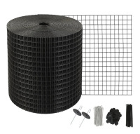 VEVOR 6 inch x 100ft Solar Panel Bird Guard, Critter Guard Roll Kit with 100pcs Aluminum Alloy Fasteners, Solar Panel Guard with Rust-proof PVC Coating, 1/2 inch Wire Roll Mesh New In Box $89