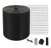 VEVOR 6 inch x 100ft Solar Panel Bird Guard, Critter Guard Roll Kit with 100pcs Aluminum Alloy Fasteners, Solar Panel Guard with Rust-proof PVC Coating, 1/2 inch Wire Roll Mesh New In Box $89