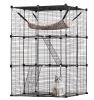 VEVOR CA1718 Large 3-tier Cat Cage, 28 x 28 x 41", DIY Detachable Metal Wire Durable Cat Enclosure, with Large Hammock 2 Ramp Ladders, Fit for Cats Exercise Indoor ? Outdoor, Ease of Assembly, Black New In Box $199