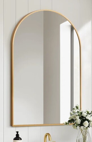 Lark Manor&trade; Apte Arched Bathroom Mirror Vanity Wall Mirror, 24" x 36" New In Box $299