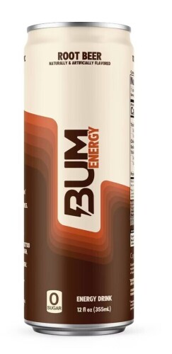 BUM Energy Drink Root Beer - 12 fl oz Can / Clean Cause, Yerba Mate Lemonade Tea Organic, 15.5 Fl Oz / Assorted New Assorted Best by 6/2028