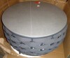 TWT Black Round Aluminum Patio Outdoor Coffee Table with Rock Slabs $399 - 2