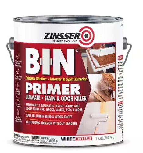 Zinsser B-I-N Shellac-Based White Interior Primer and Sealer, 1 gal. / Zinsser 249937 Primer, White, 1 gal. Assorted $199