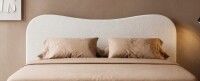 Red Barrel Studio&reg; King Size Upholstered Camelback Headboard, Cream Boucle $499