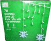 Home Accents Holiday 70 Count Cool White Dome LED Icicle Lights with 5 3D Snowflakes New In Box $79 - 2