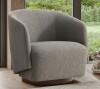 Wade Logan Caysey Boucle Upholstered Swivel Accent Chair New in Box $699
