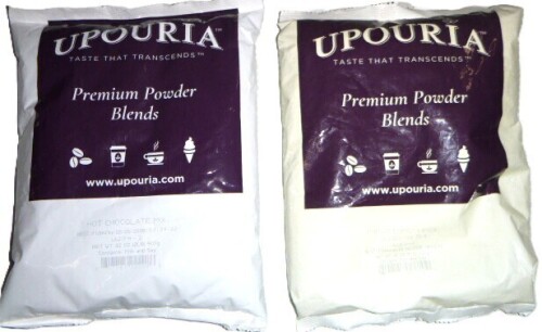 Upouria French Vanilla Cappuccino Mix, 2 lb / Hot Chocolate Mix, 2 lb New Assorted Best by 1/2028