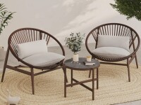 George Oliver Elinor 2 - Person Outdoor Seating Group with Sunbrella Cushions New in Box $799