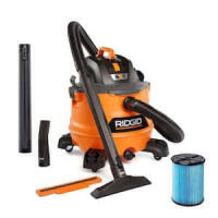 Ridgid 12 Gal. 5.0 Peak HP NXT Shop Vacuum Wet Dry Vac with General Debris Filter, Locking Hose and Attachments HD1200 New in Box $299