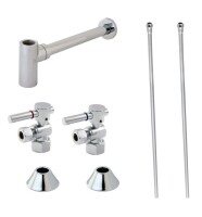 Kingston Brass Trimscape Contemporary Plumbing Sink Trim Kit with Bottle Trap CC53301DLLKB30 New Open Box $399