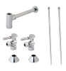 Kingston Brass Trimscape Contemporary Plumbing Sink Trim Kit with Bottle Trap CC53301DLLKB30 New Open Box $399