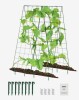 VEVOR Cucumber Trellis for Climbing Plants, 46" x 32" Foldable Cucumber Trellis Set with Plant Clips, Metal Garden Trellis for Raised Bed, Outdoor Plant Grow Support for Tomato, Squash, Vegetable New In Box $199