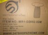 Hokku Designs Fulcher Stone-Like 17"W Pedestal End Table with Travertine Effect New In Box $299 - 2