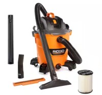 RIDGID 12 Gal. 5.0 Peak HP NXT Shop Vacuum Wet Dry Vac with General Debris Filter, Locking Hose and Attachments HD1200 New Shelf Pull On Working $199