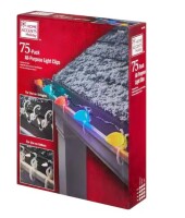 Home Accents Holiday Universal Shingle/Gutter Clip 75 CT New In Box