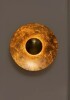 Beachcrest Home&trade; Castillon 1-Light Pendant Light with Metal Dome Shade / Mercer41 Gold Leaf Wall Sconce 11" Handcrafted Iron Round Dimmable LED Light, 3000K Warm White 490Lm, UL Listed Modern Luxury Bedroom Living Room Bathroom Vanity Light Fixture New In - 2