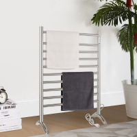 Wohoda 10 Bars Freestanding Straight Towel Rail Electric Towel Warmer New In Box $399