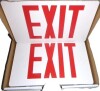 Grainger Exit Sign: Emergency Battery Backup, LED, White, Red, 1 or 2 Faces, Ceiling, Nickel Cadmium New In Box $89 - 2