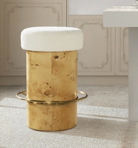 Mercer41 Coralynne Upholstered Counter Stool New In Box $399