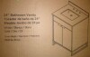 CosmoLiving Leona 24" Bathroom Vanity with Top in White with Gold Metal, New in Box $799 - 2