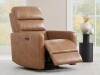 Joss & Main Mila 33" Genuine Leather Swivel Recliner New In Box $999