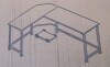 Weehom Reversible L Shaped Computer Desk, Large Corner Computer Gaming Desks for Home Office, Sturdy PC Laptop Workstation Wooden Table with Lots of Leg Room and Surface Top Space New In Box $299 - 2