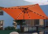 SANLUCE 10 ft. x 6.5 ft. LED Rectangular Patio Umbrella with UV Protection, Easy Tilt and Wind-Resistant Features in Orange New In Box $299