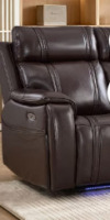 Zoy Living Power Recliner Breathable Leather chair, Brown $899
