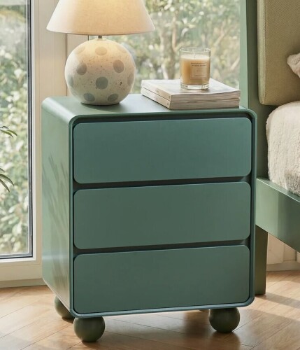 Bay Isle Home&trade; 23.6''W 3-Drawer Nightstand New In Box $299