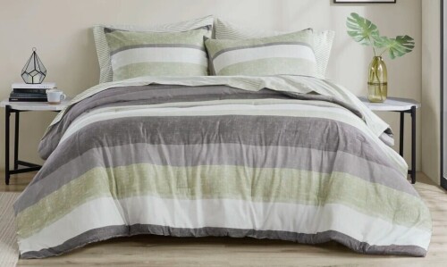 Madison Park Essentials 7-Piece Queen Size Jaxon Comforter Set with Bed Sheets $299