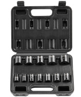 VEVOR 3/8" Drive Impact Socket Set, 12 Piece Shallow Socket Set SAE 5/16"-1", 6 Point Cr-Mo Alloy Steel for Auto Repair, Easy-to-Read Size Markings, Rugged Construction, Includes Storage Case New In Box $79