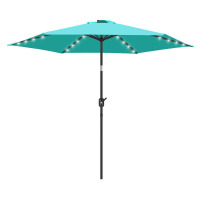 Arlmont & Co. Boxwell 90" Lighted Market Umbrella New in Box $299