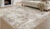 Natunest 8'x 10' Area Rug for Living Room Washable Abstract Rug Brown/Grey $299
