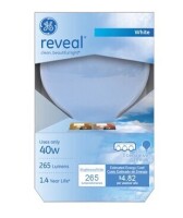 GE Reveal Vanity Globe Light Bulb, White, 40-watts New In Box