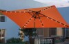 SANLUCE 10 ft. x 6.5 ft. LED Rectangular Patio Umbrella with UV Protection, Easy Tilt and Wind-Resistant Features in Orange New In Box $299