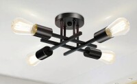 17 Stories Hannah-Jayne 14.17'' Sputnik Modern Linear Flush Mount New In Box $199