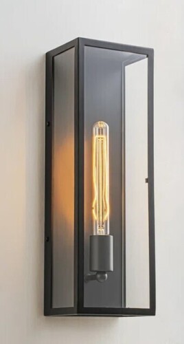 Latitude Run&reg; Ainsworth 18" H 1-light Clear Glass Shade Outdoor Wall Lantern $199