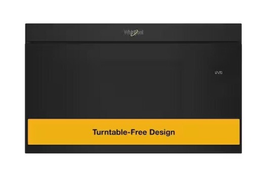 Whirlpool 30 in. 1.1 cu. ft. Over-the-Range Microwave in Black with Turntable Free Design On Working $699