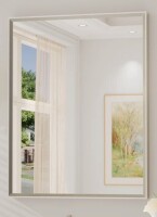 Ebern Designs 24" x 36" Bathroom Vanity Mirror with Aluminum Frame and Tempered Glass New In Box $199
