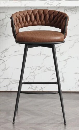 Corrigan Studio&reg; Kymberlynn Swivel Upholstered Low Back Bar & Counter Stool With Metal Frame New In Box $399