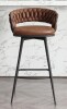 Corrigan Studio&reg; Kymberlynn Swivel Upholstered Low Back Bar & Counter Stool With Metal Frame New In Box $399