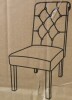 COLAMY Tufted Dining Chair Accent Parsons Diner Chair Upholstered Fabric Stylish Kitchen Chairs with Solid Wood Legs and Padded Seat, Beige New in Box $299 - 2